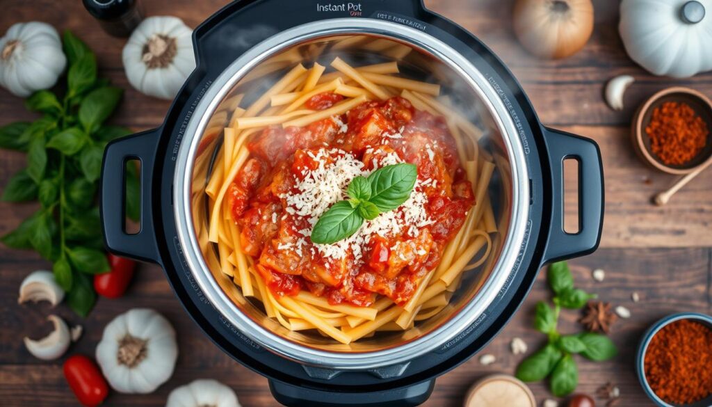 Layering Instant Pot Pasta