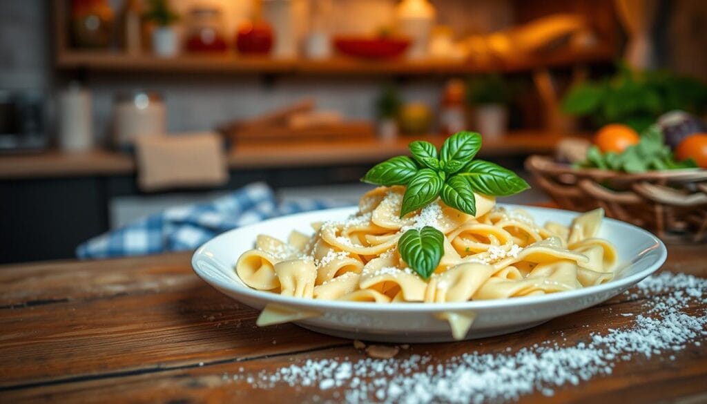 creamy bow tie pasta