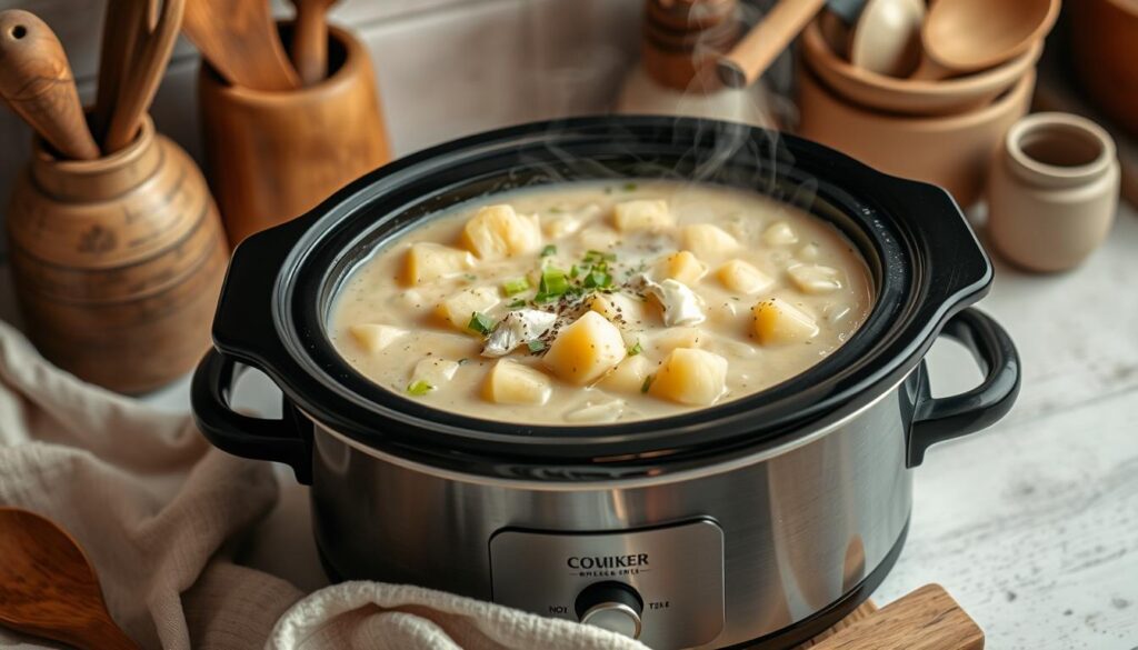 Loaded Baked Potato Soup crockpot potato soup