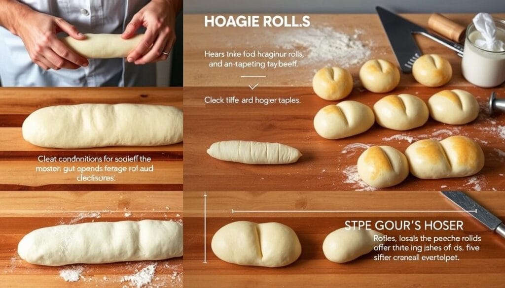 how to shape hoagie rolls for perfect sandwich