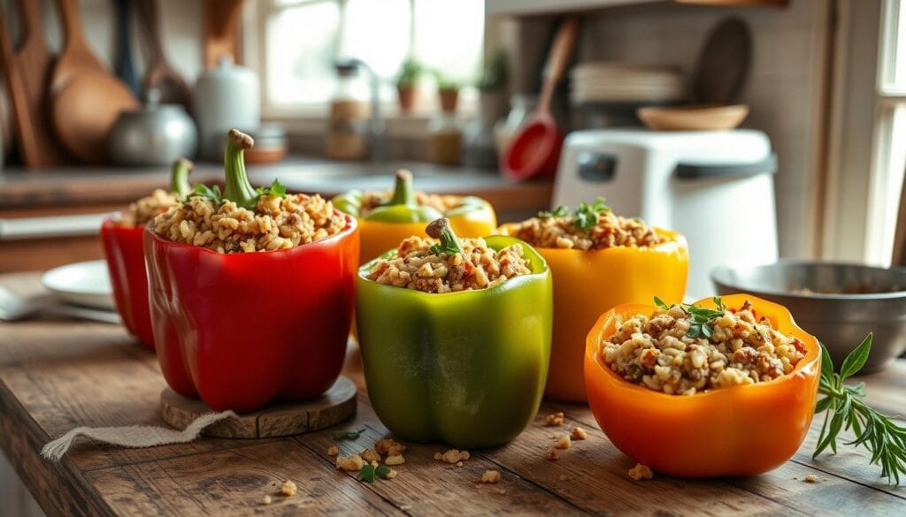 old fashioned stuffed bell peppers recipe