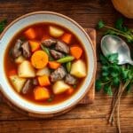 old fashioned vegetable beef soup recipe