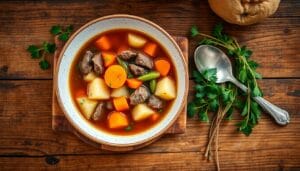 old fashioned vegetable beef soup recipe