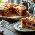 omas old fashioned rhubarb cake