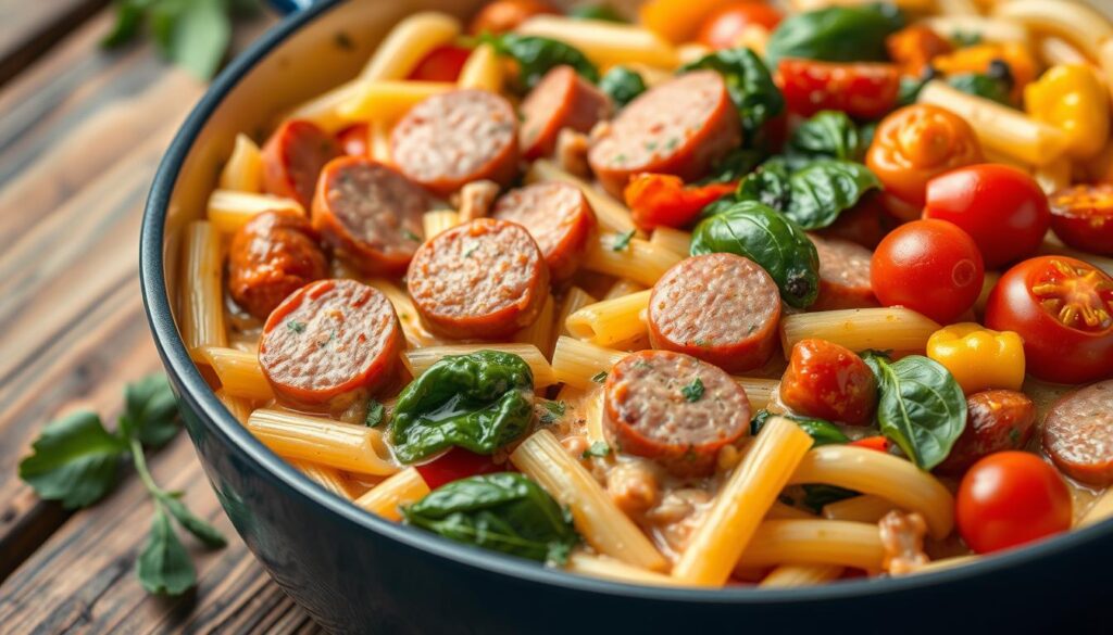 one-pot kielbasa pasta