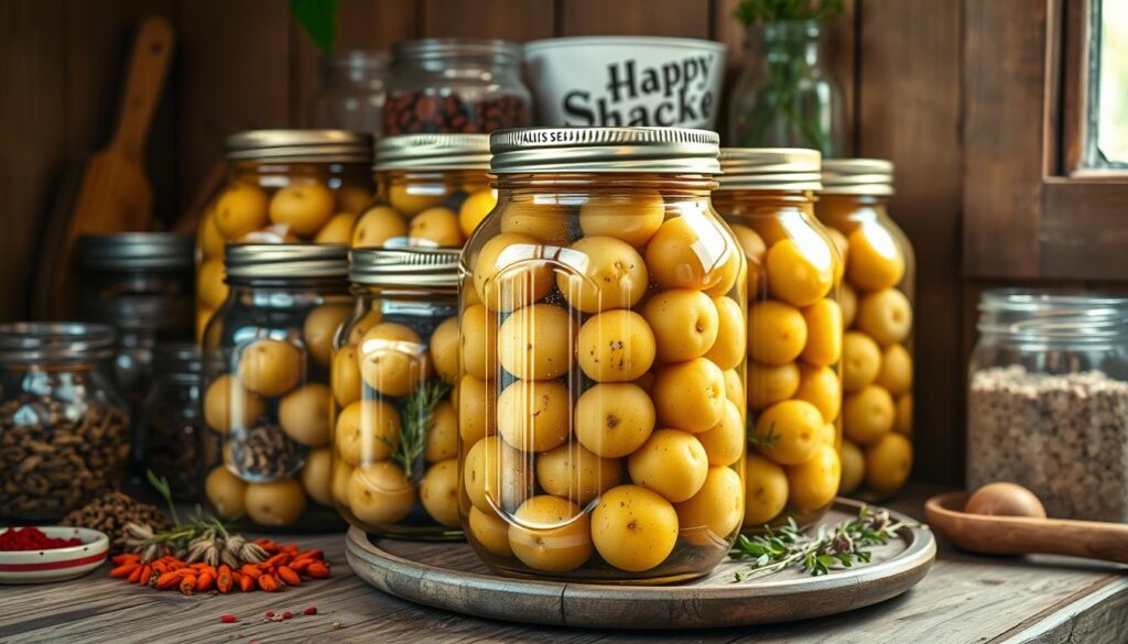 pickled potato storage