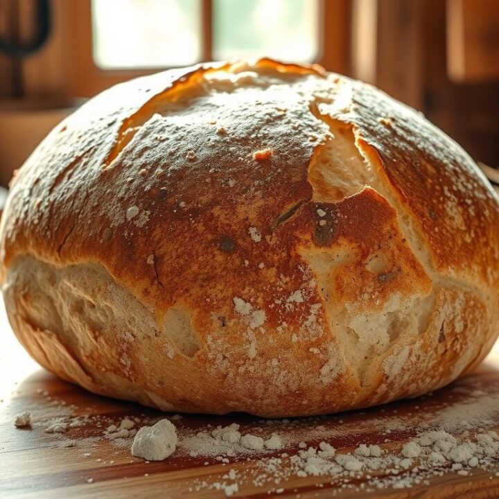 No-Knead Sourdough Bread Recipe