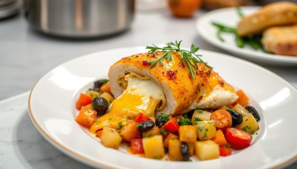 cheesy stuffed chicken